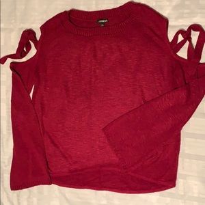 Express Cold Shoulder Sweater